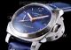 Copy Panerai Luminor GMT Blue Dial Blue Leather Strap Watch 42mm (2)_th.jpg